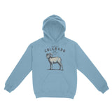 Denver Goat Hoodie Light Blue front