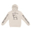 Denver Hoodie in Natural - front-sleeves view