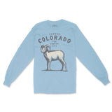 Denver Longsleeve in Light Blue - front view