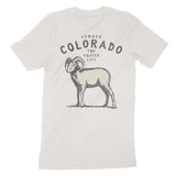 Denver Goat T-Shirt Vintage White back