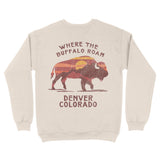 Denver Crewneck in Natural - back view