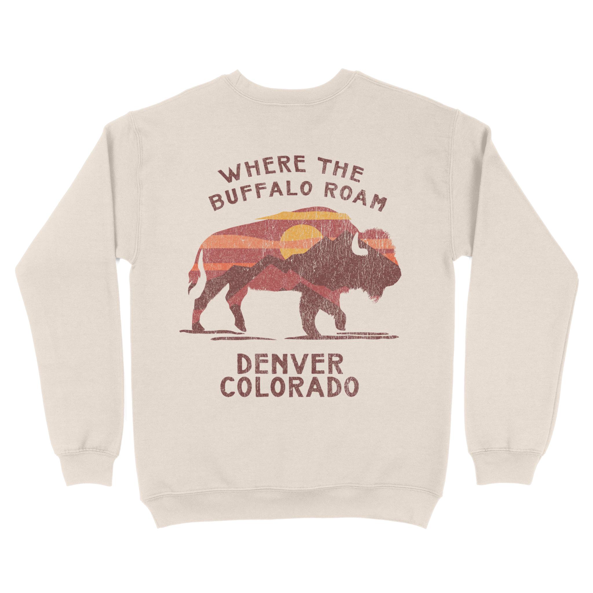 Denver Crewneck in Natural - back view