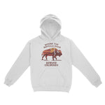Denver Buffalo Western Hoodie White front