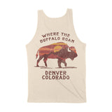Denver Buffalo Western Tank Top Natural back