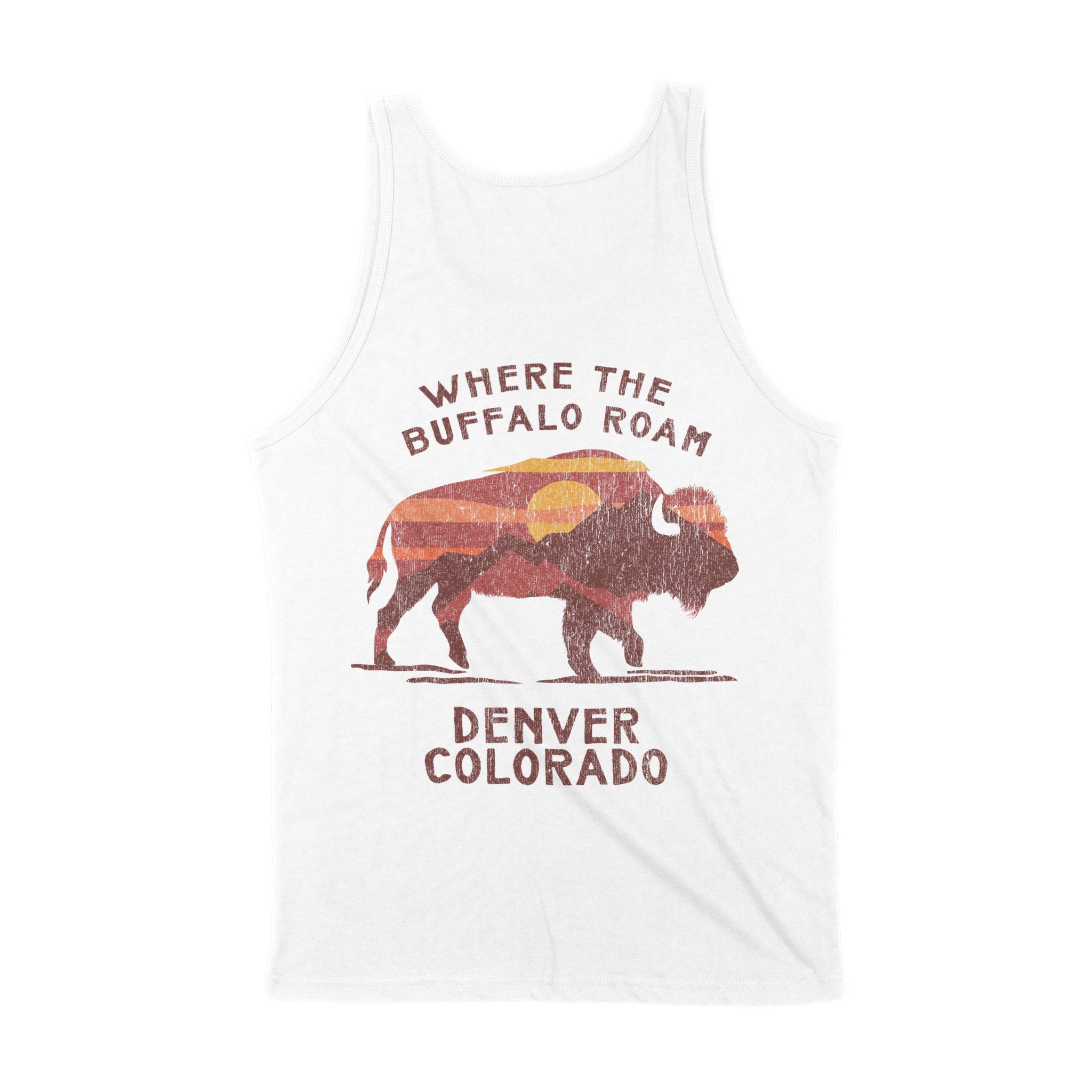 Denver Tank Top in White - back view