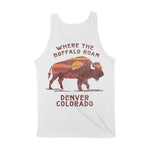 Denver Buffalo Western Tank Top White back
