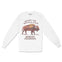Denver Buffalo Western Longsleeve in White - front view