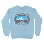 Denver Crewneck in Light Blue - front view