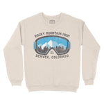 Denver Goggle Crewneck in Natural - front view
