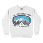 Denver Goggle Crewneck White front