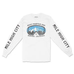 Denver Longsleeve in White - front-sleeves view