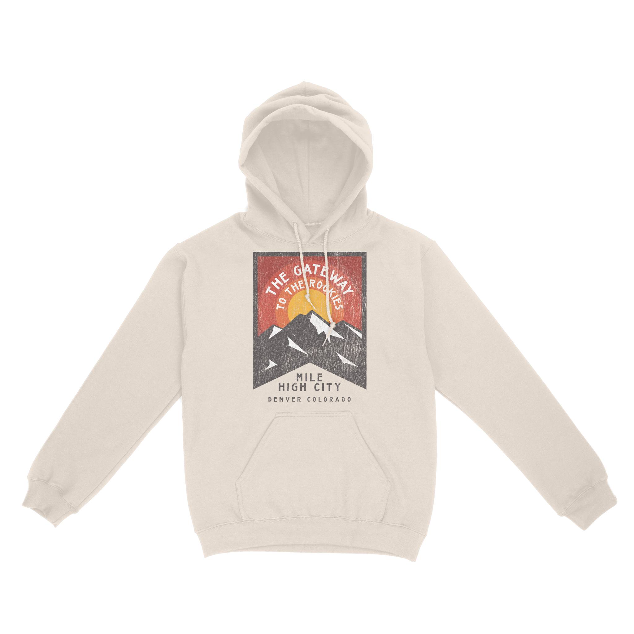 Denver Hoodie in Natural - front view