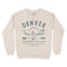 Denver Lake Crewneck in Natural - front view