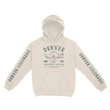 Denver Lake Hoodie in Natural - front view with sleeves