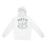 Denver Hoodie in White - front view