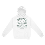 Denver Hoodie in White - front view