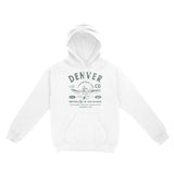 Denver Hoodie in White - front view