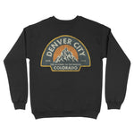 Denver Crewneck in Black - back view