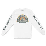 Denver Longsleeve in White - front-sleeves view