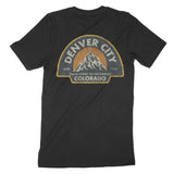 Denver Summit T-Shirt in Black - back view