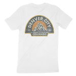 Denver Summit T-Shirt in White - back view