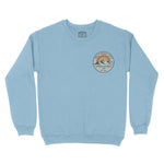 Denver Peaks Crewneck Light Blue front