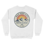 Denver Peaks Crewneck White back