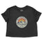 Denver Cropped Tee in Black - front view