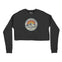 Denver Cropped Crew in Black - front view