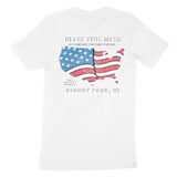 Asbury Park Western Map T-Shirt in White - back view