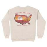 Austin Crewneck in Natural - back view