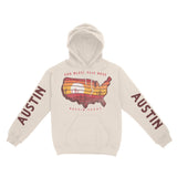 Austin Hoodie in Natural - front-sleeves view