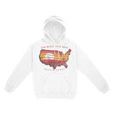 Austin Hoodie in White - front view