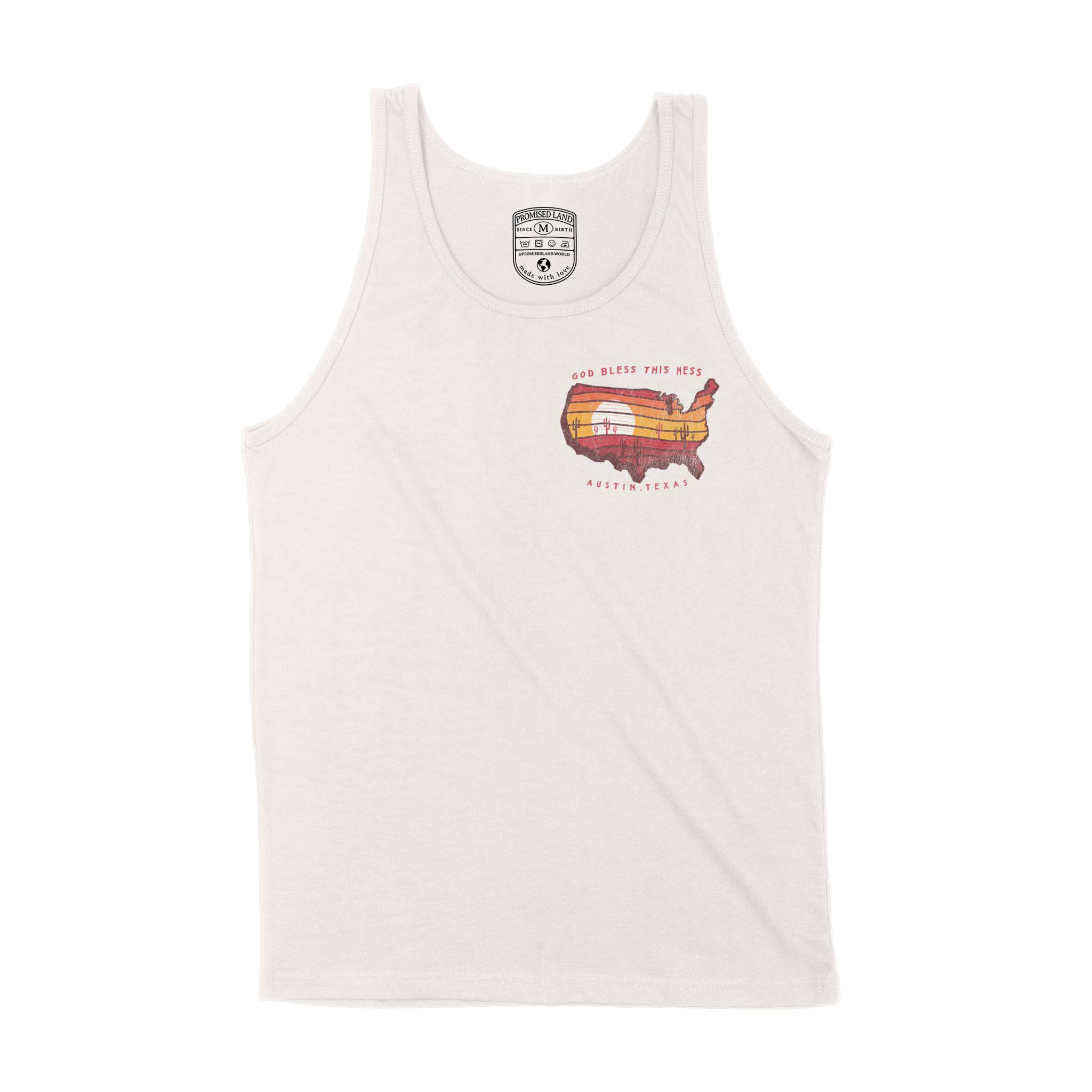 Austin Western Map Tank Top in Vintage - front view