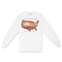 Austin Longsleeve in White - front view