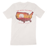 Austin Western Map T-Shirt in Vintage - back view