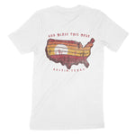 Austin Western Map T-Shirt White back