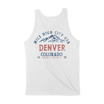 Denver Mile High Tank Top White back