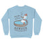 Denver Crewneck in Light Blue - back view