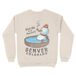 Denver Crewneck in Natural - back view