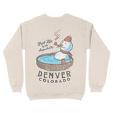 Denver Crewneck in Natural - back view