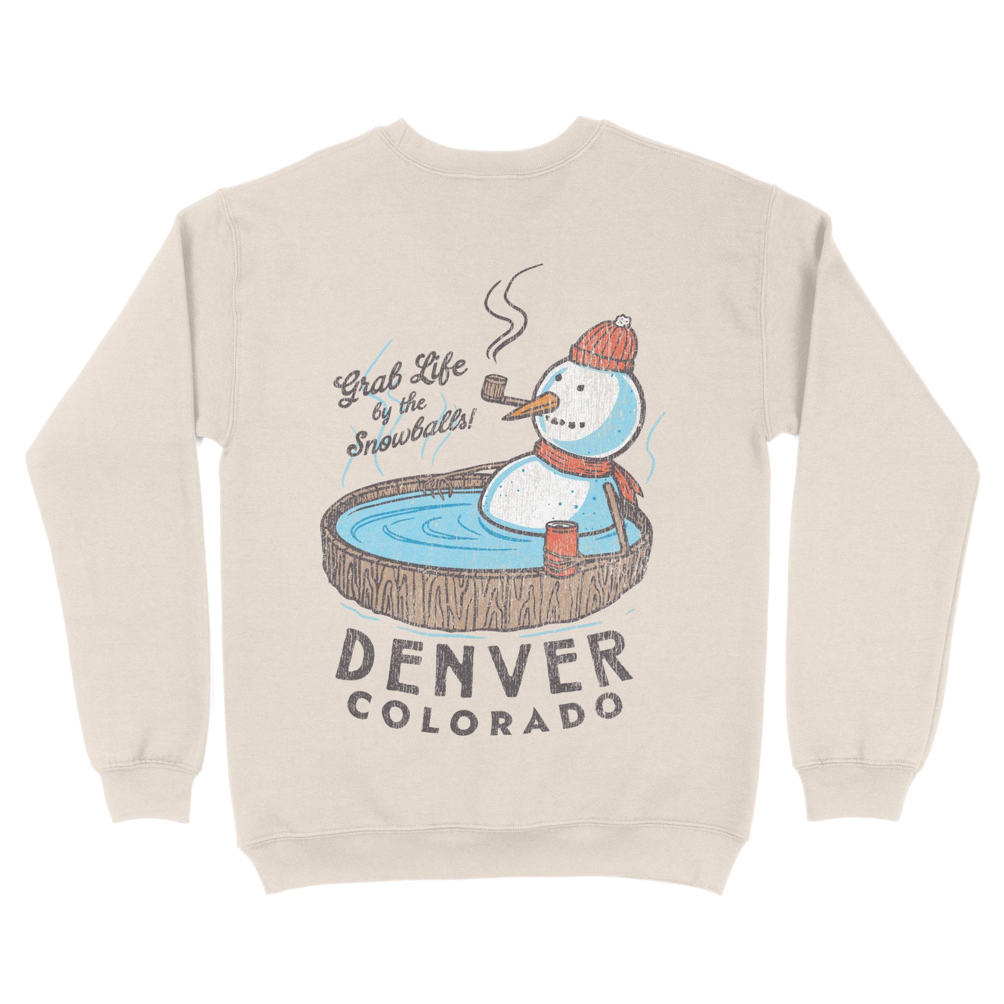 Denver Crewneck in Natural - back view