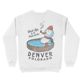 Denver Snowman Crewneck White back
