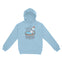 Denver Hoodie in Light Blue - front view