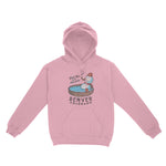 Denver Snowman Hoodie Light Pink front