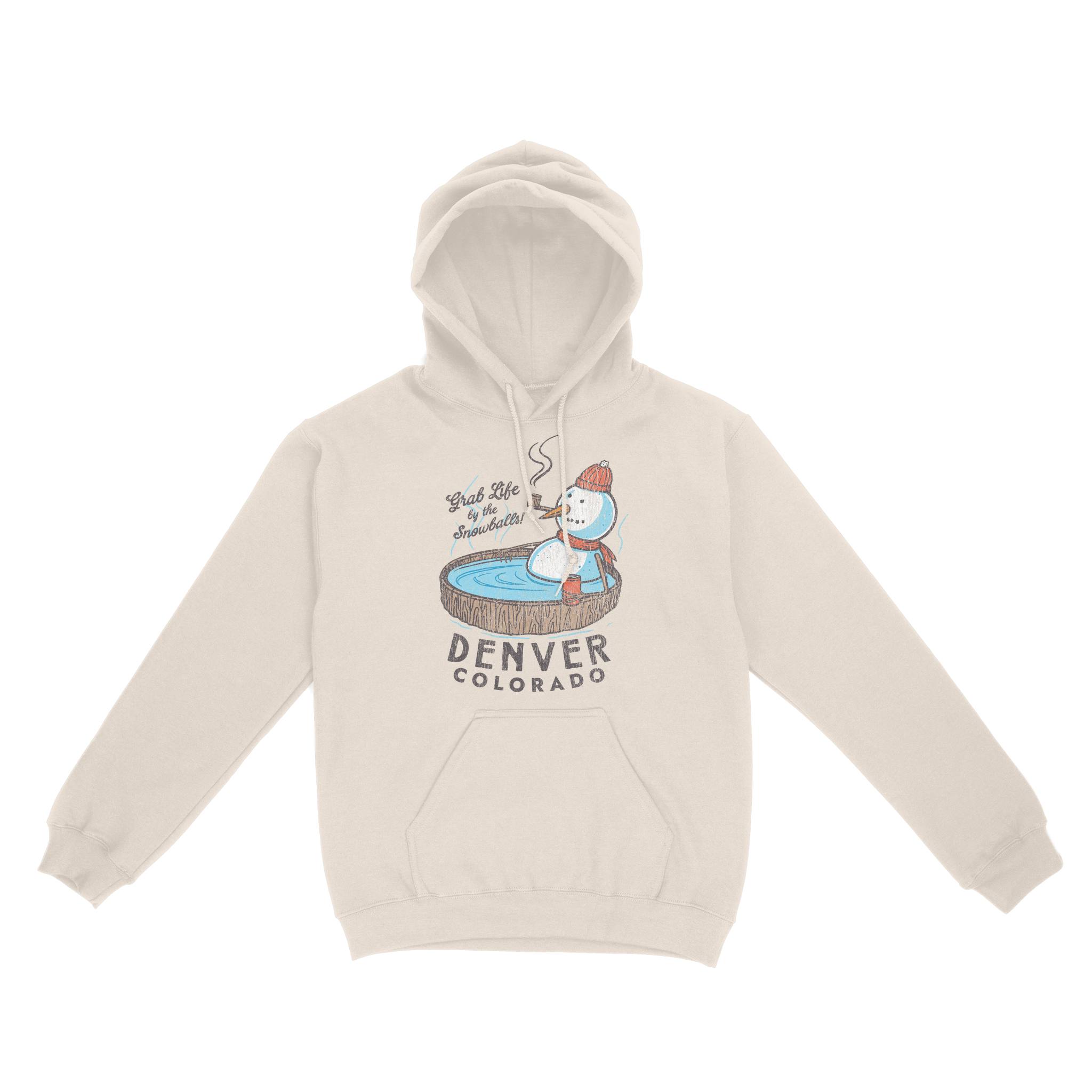 Denver Hoodie in Natural - front view