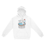 Denver Hoodie in White - front view