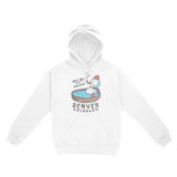 Denver Hoodie in White - front view