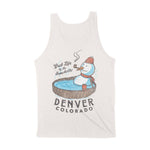 Denver Snowman Tank Top in Vintage - back view