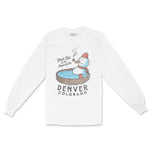 Denver Longsleeve in White - front view